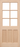 LPD Doors - Unfinished KXT Hemlock External Door with six unglazed panels.; #finish_unfinished-hemlock