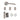 Deanta - Deanta - Hera Complete Door Pack - Standard UK Lock - 3" Hinges; #finish_satin-nickel
