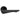 M Marcus - Manital - Intona Lines Door Handles on Rose - Pair; #finish_matt-black