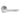 M Marcus - Manital - Intona Lines Door Handles on Rose - Pair; #finish_polished-chrome