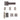 Deanta - Deanta - Invictus Complete Door Pack - Bathroom Door - 4" Hinges; #finish_matt-satin-nickel-and-black-nickel