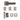 Deanta - Deanta - Invictus Complete Door Pack - Standard UK Lock - 3" Hinges; #finish_matt-satin-nickel-and-black-nickel