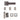 Deanta - Deanta - Invictus Complete Door Pack - Standard UK Lock - 3" Hinges; #finish_matt-satin-nickel-and-black-nickel
