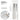 Canterbury Bi-fold Glazed Grained Door; #finish_primed-white
