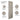 Colarado Internal Door; #finish_pre-finished-grey
