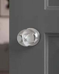 Frelan Hardware - Jedo Plain Glass Door Knobs - Pair; #finish_polished-chrome