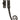 M Marcus - Carlisle Brass - Monkey Tail Locking Casement Fastener - Right Hand; #finish_black-antique