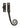 M Marcus - Carlisle Brass - Monkey Tail Locking Casement Fastener - Right Hand; #finish_black-antique