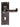 M Marcus - Carlisle Brass - Traditional Door Handles on Backplate - Lock - Pair; #finish_black-antique