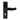 M Marcus - Carlisle Brass - Slimline V Door Handles on Backplate - Lock - Pair; #finish_black-antique