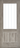 LPD Doors - Mexicano Light Grey Laminated Internal Door with glazed panel and frosted lines.; #finish_pre-finished-light-grey-laminate