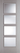 LPD Doors - Vancouver Internal Door with four clear glazed panels and Light Grey finish.; #finish_pre-finished-light-grey
