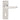 M Marcus - Carlisle Brass - Victorian Door Handles on Backplate - Lock - Pair; #finish_satin-chrome