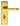 M Marcus - Carlisle Brass - Victorian Door Handles on Backplate - Bathroom - Pair; #finish_polished-brass