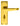 M Marcus - Carlisle Brass - Victorian Door Handles on Backplate - Bathroom - Pair; #finish_polished-brass