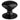 M Marcus - Carlisle Brass - Victorian Cupboard Knob - 25mm; #finish_matt-black