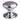 M Marcus - Carlisle Brass - Victorian Cupboard Knob - 42mm; #finish_polished-chrome