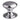 M Marcus - Carlisle Brass - Victorian Cupboard Knob - 50mm; #finish_polished-chrome