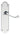 M Marcus - Carlisle Brass - Victorian Scroll Door Handles on Backplate - Shaped - Latch - Pair; #finish_polished-chrome