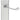M Marcus - Carlisle Brass - Victorian Scroll Door Handles on Backplate - Shaped - Latch - Pair; #finish_satin-chrome
