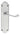 M Marcus - Carlisle Brass - Victorian Scroll Door Handles on Backplate - Shaped - Latch - Pair; #finish_satin-chrome