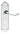 M Marcus - Carlisle Brass - Victorian Scroll Door Handles on Backplate - Shaped - Lock - Pair; #finish_polished-chrome