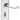 M Marcus - Carlisle Brass - Victorian Scroll Door Handles on Backplate - Shaped - Bathroom - Pair; #finish_polished-chrome