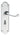 M Marcus - Carlisle Brass - Victorian Scroll Door Handles on Backplate - Shaped - Bathroom - Pair; #finish_polished-chrome