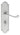 M Marcus - Carlisle Brass - Victorian Scroll Door Handles on Backplate - Shaped - Bathroom - Pair; #finish_satin-chrome