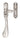M Marcus - Carlisle Brass - Reversible Casement Window Fastener - 60mm x 17mm; #finish_polished-chrome