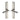 M Marcus - Heritage Brass - Bauhaus Multi-Point Door Handle - Left Hand - Pair; #finish_satin-nickel