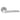 M Marcus - Manital - Master Door Handles on Rose - Pair; #finish_polished-chrome
