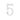 M Marcus - Carlisle Brass - Roman Style Numerals - 5; #finish_polished-chrome