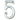 M Marcus - Carlisle Brass - Roman Style Numerals - 5; #finish_satin-chrome
