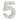 M Marcus - Eurospec - Bold Type Numerals - 5; #finish_satin-stainless-steel