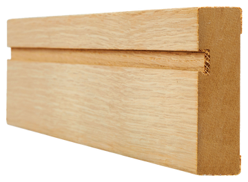 LPD Doors - Unfinished oak architrave with a single groove design, ideal for door frames.; #finish_unfinished-oak