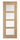 LPD Doors - Carini Internal Door with four clear glazed panels and raised mouldings in pre-finished oak.; #finish_pre-finished-oak