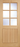LPD Doors - Oak Cottage Glazed External Door with six clear double glazed panels and grooved design.; #finish_unfinished-oak