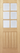 LPD Doors - Mexicano 6L Internal Door with six clear bevelled glazed panels in unfinished oak.; #finish_unfinished-oak