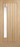 LPD Doors - Newbury external door in unfinished oak with five vertical panels and one frosted glazed panel.; #finish_unfinished-oak