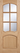 LPD Doors - Unfinished oak internal door with six clear bevelled glazed panels and raised moulding.; #finish_unfinished-oak