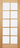 LPD Doors - Internal door with ten clear glazed panels framed in unfinished Oak.; #finish_unfinished-oak