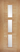 LPD Doors - Modern internal door with three glazed panels and pre-finished oak finish.; #finish_pre-finished-oak