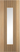 LPD Doors - Pre-finished oak internal door with vertical grooves and clear glass panel.; #finish_pre-finished-oak