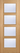 LPD Doors - Vancouver 4L Internal Door with pre-finished oak grain and four glazed panels.; #finish_pre-finished-oak