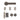 Deanta - Deanta - Olympia Complete Door Pack - Bathroom Door - 3" Hinges; #finish_matt-satin-black-nickel