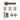 Deanta - Deanta - Olympia Complete Door Pack - Standard UK Lock - 4" Hinges; #finish_matt-satin-black-nickel