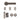 Deanta - Deanta - Olympia Complete Door Pack - Standard UK Lock - 4" Hinges; #finish_matt-satin-black-nickel