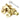 Prima Hardware - Brighton Locking Fastener - Acorn London Style - 49mm x 22mm; #finish_polished-brass