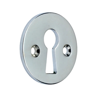 Prima Hardware - Open Escutcheon - Standard Key - 32mm dia; #finish_polished-chrome